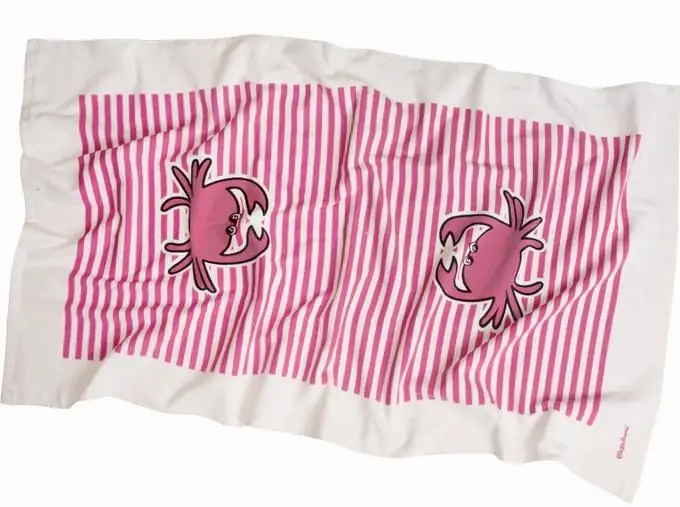 Towels with crayfish